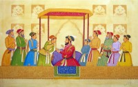 Syed A. Irfan, 12.5 x20 Inch, Watercolor, Teawash & Gold on Wasli, AC-SAI-049
